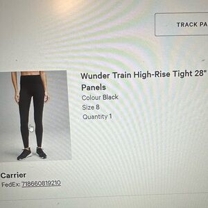 lululemon athletica Black Wunder Train High-Rise Tight